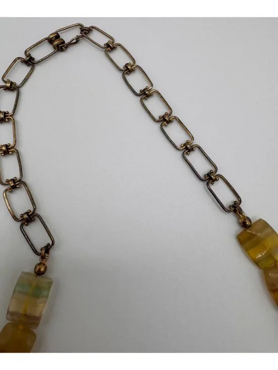 Faceted Fluorite Beaded Necklace Hand Knotted 925 Silver Chain Toggle 24” Artisa - Picture 9 of 11